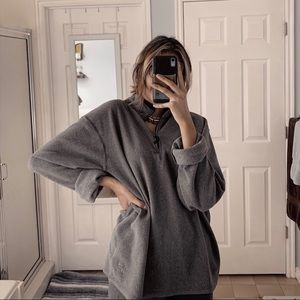 GREY VINTAGE FILA HOODIE